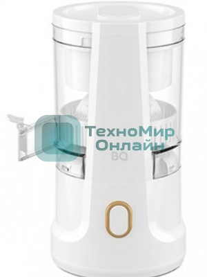 Соковыжималка BQ J1010 белый, цитрусовая, 150 Вт, 150 мл, механическое