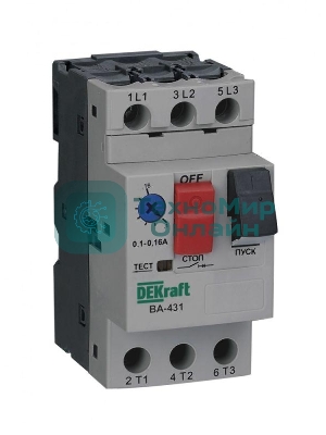 Выключатель автоматический защиты двигателя 3P 0.63-1.0А 100кА ВА-431 SchE 21224DEK