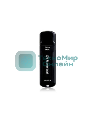 Флешка USB Transcend JetFlash 750 (TS64GJF750K), 64Gb, USB 3.0, R/W 130/40, черный