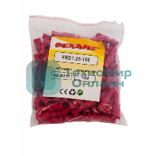 Разъем штекерный изолированный Rexant гнездо 4 мм 0.5-1.5 мм² (РШи-м 1.5-4/РШИм 1,25-5-4) красный