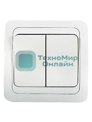 Выключатель 2-кл. CLASSICO 2023 белый ASD/IN HOME 4680005959860