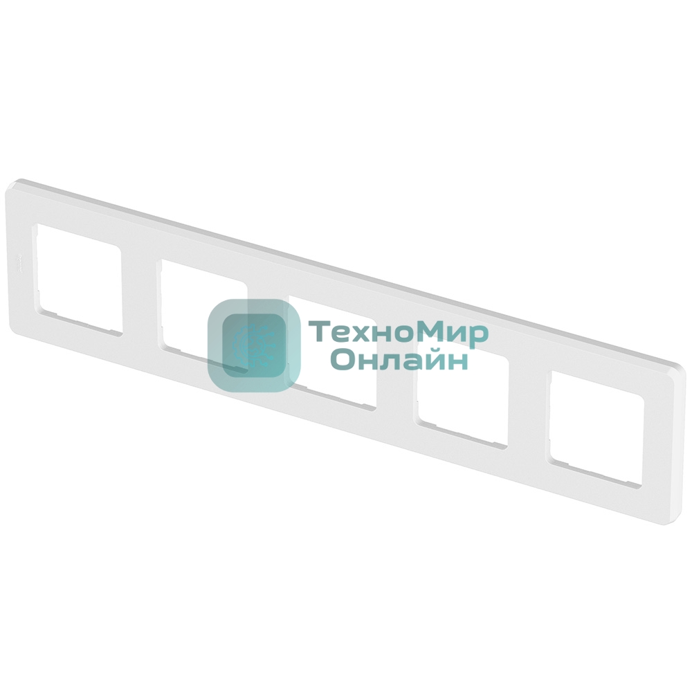 Рамка 5 постов белый Inspiria