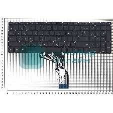 Клавиатура для ноутбука HP Pavilion 15-ab 15-ab000 15z-ab100 черная с белой подсветкой