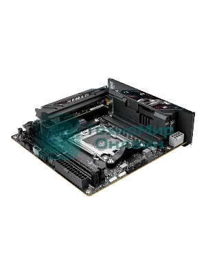 Материнская плата ASUS ROG STRIX B850-I GAMING WIFI, AM5, AMD B850, 2xDDR5, 2xM.2, 2xSATA, PCIe 4.0 x16, 1xHDMI, 1xUSB Type-C, 1x2.5Gb LAN, Wi-Fi 7, Bluetooth 5.4, 5xUSB-A 10Gbps, 1xUSB-C 20Gbps, 2xUSB-A 2.0, 3x3.5 мм, S/PDIF, 7.1, Mini-ITX