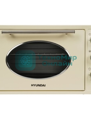 Мини-печь Hyundai MIO-HY084 33л. 1500Вт бежевый/хром