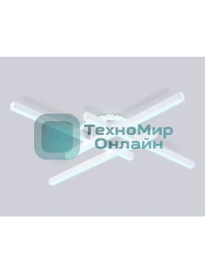 Потолочный светодиодный светильник Ambrella light FL6281 WH белый 58W 3000K-6400K 700*700*85 (ПДУ ИК)