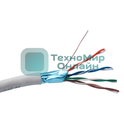 Кабель Exegate FTP 4 пары кат.5e Exegate медь, экран, 305м pullbox, серый