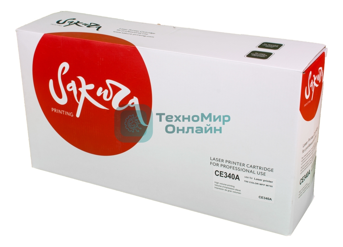 Картридж лазерный Sakura CE340A для HP LJ 700/775, черный, 13 500 к.