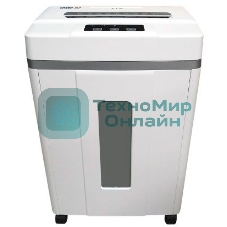 Шредер Office Kit S200TSCD 0,8x2 белый (секр.P-7) фрагменты 6лист. 25лтр. скобы пл.карты CD