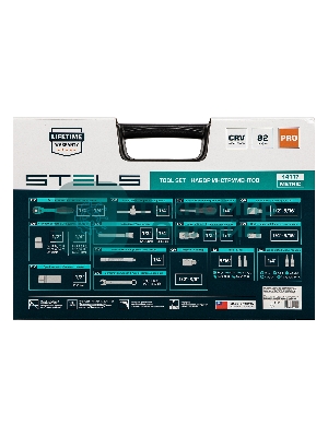 Набор инструментов Stels 14117 82 предмета, 12 гранные головки