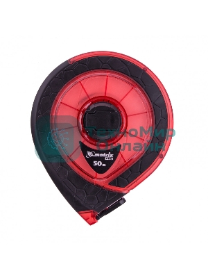 Рулетка геодезическая Matrix 50 м х 15 мм, закр. корп., фибергласс. лента, двухст. шкала, PRO