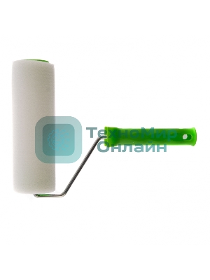 Валик Сибртех Поролон с ручкой, 200 мм, D 48 мм, D ручки 6 мм
