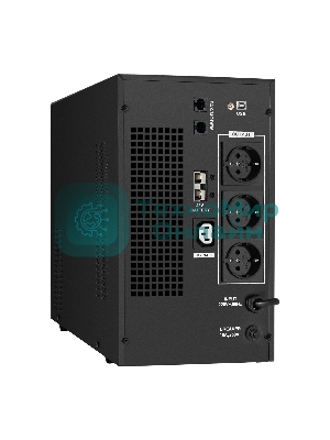 Источник бесперебойного питания (инвертор, синус, для котла) ExeGate SineTower SZ-3000.LCD.AVR.3SH.1C13.RJ.USB 3000VA/2400W, чистая синусоида, LCD дисплей, AVR, 3хSchuko+1хC13, RJ45/11, USB, линейно-интерактивный, внешняя батарея 48В до 250А·ч ( поставляется отдельно), черный