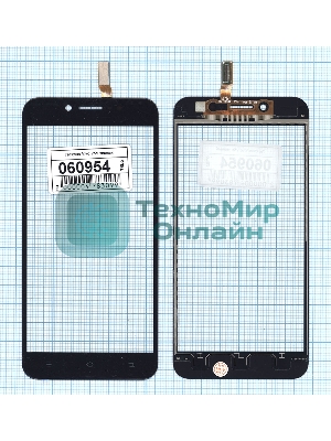 Сенсорное стекло (тачскрин) для Vivo V5s, черное