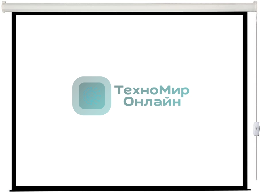 Экран с электроприводом Lumien Eco Control 183x244 см (раб. область 175х236 см) Matte White черная кайма по периметру 4:3