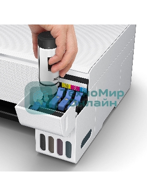 МФУ струйное Epson L3256 (C11CJ67407/C11CJ67414/C11CJ67421/C11CJ67519/C11CJ67504/C11CJ67524/C11CJ67516), A4 цветное, печ. до 10 стр/мин. (ч/б) до 5 стр/мин. (цвет), 1440 x 5760 dpi (печать) 1200x2400dpi (скан.), USB, Wi-Fi