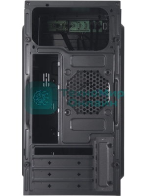 Компьютерный корпус KingPrice KPCC-MN208 черный без БП mATX 1x80мм 2x120мм 2xUSB 2.0 audio
