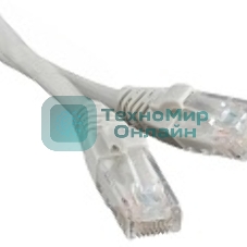 Патч-корд LANMASTER UTP LAN-PC45/U5E-3.0-GY вилка RJ-45-вилка RJ-45 cat.5е 3м серый LSZH (уп.:1шт)