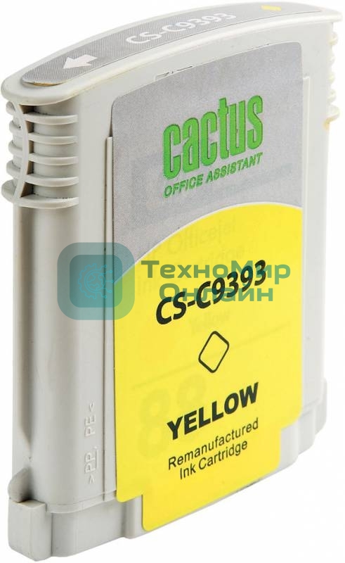 Картридж струйный Cactus CS-C9393 желтый для №88 HP Officejet Pro K550 (29мл)