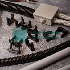 Крепеж-клипса для монтажного пистолета Rexant Ø 32 мм, черная (50 шт/уп)