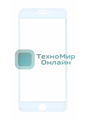 Защитное стекло 4D для Apple iPhone 6/6S Plus белый