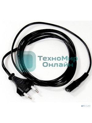 Кабель для аудио-видео техники IEC-320-C7--розетка 220V, 2-pin, 1,8м, медь, VCOM