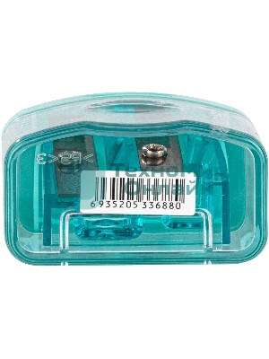 Точилка для карандашей ручная Deli E0576, 2 отверстия, пластик, ассорти