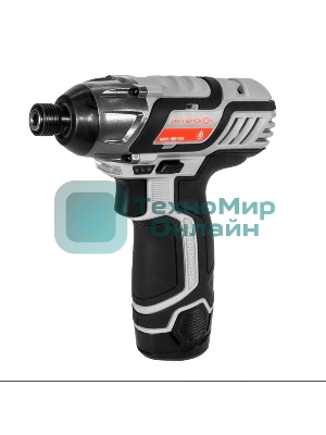 Дрель-шуруповерт ИНТЕРСКОЛ ШАУ-100/12Э АПИ-Т, 12В,  2 Ач, 100 Нм, щеточный, ударный