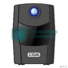 Источник бесперебойного питания CBR QTM-850T-2F-LCUC Line Interactive 850VA/480W 9Ah12V 2 x Shuko, HID-USB, RJ45/11