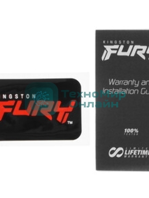 Оперативная память Kingston Fury Beast, DDR5, 32Gb (1x32GB), 6000MHz, CL36, DIMM, с радиатором, белый