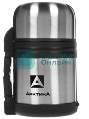 Термос Арктика 201-600 универсальная пробка, 0,6 л, с ручкой + чашка, холод/тепло 18 ч