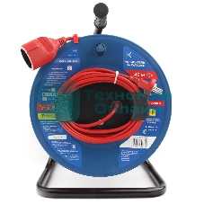 Силовой удлинитель на катушке Power Cube PC20202, 10 А/2,2 кВт, 40 м, 1 розетка б/з