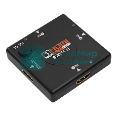 Переключатель Rexant гнездо HDMI на 3 гнезда HDMI, без питания, пластик