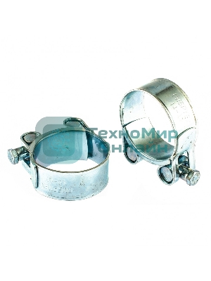 Хомуты металлические Сибртех силовые 44-47 мм ширина 22 мм шарнирный, W1, 2 шт