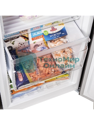 Морозильная камера Maunfeld MFFR170SB, черный, 206л, 4 ящика, 2 полки