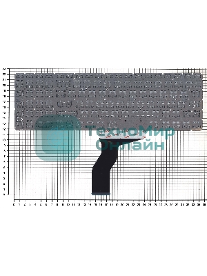 Клавиатура для ноутбука HP Pavilion 15-ab 15-ab000 15z-ab100 черная с белой подсветкой