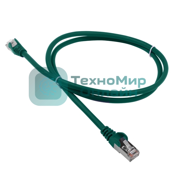 Патч-корд Lanmaster LSZH FTP кат.5e, 1.0 м, зеленый