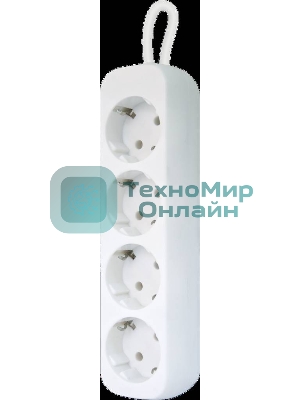 Удлинитель Defender E450 белый 5.0 м, 4 розетки 