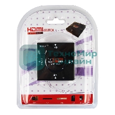 Переключатель Rexant гнездо HDMI на 3 гнезда HDMI, без питания, пластик