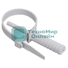 Хомут кабельный дюбельный ХД 7х150 полиамид сер. (уп. 50 шт) IEK UHH80-7-150-50-K41-F