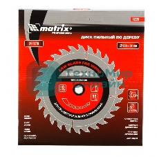 Пильный диск по дереву Matrix, ф230 х 32 мм, 24 зуба + кольцо 32/30