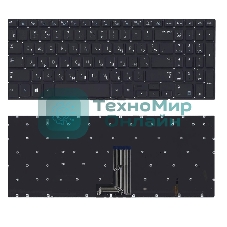 Клавиатура для ноутбука Samsung NP670Z5E-X01, черная с подсветкой