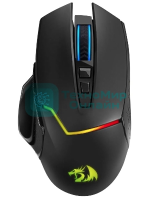 Мышь беспроводная Redragon Mirage Pro черный, 8000 dpi, радиоканал, USB, кнопки - 9