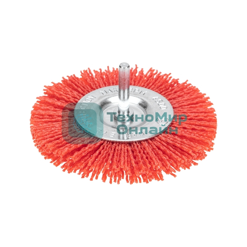 Щетка дисковая для дрели Kranz нейлоновая проволока с абразивным покрытием, 100 мм