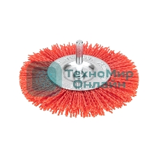Щетка дисковая для дрели Kranz нейлоновая проволока с абразивным покрытием, 100 мм