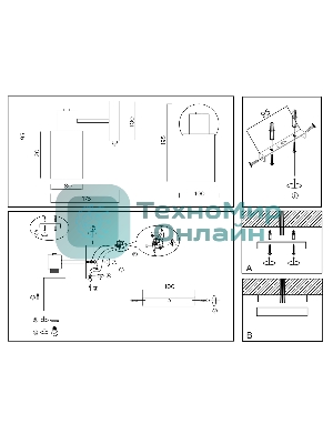 Светильник Ambrella light TR9586 BS латунь E14 max 40W 175*100*195