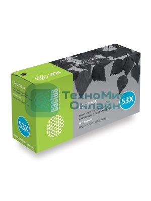 Картридж лазерный Cactus CS-Q7553XS черный (7000 стр.) для HP P2014/P2015/M2727