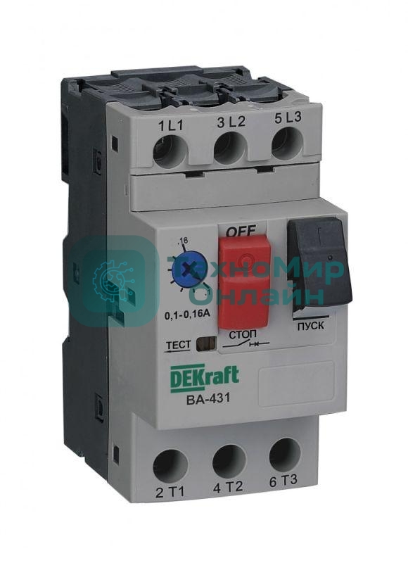 Выключатель автоматический защиты двигателя 3п 20.0-25.0А 15кА ВА-431 SchE 21233DEK