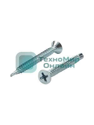 Саморез оконный Kranz сверло, 3.9х38, белый цинк, короб (500 шт./уп.)