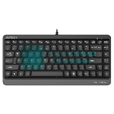 Клавиатура проводная A4Tech Fstyler FKS11, USB, черный/серый